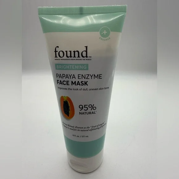 Found Brightening Papaya Face Mask Enzyme Exfoliating 95% Natural Sealed New - Picture 3 of 3